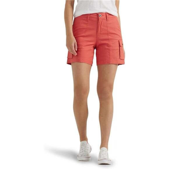 Women's Poppy Ultra Lux Comfort‎ With Flex-to-go Cargo Short Denim Jeans - Picture 1 of 6
